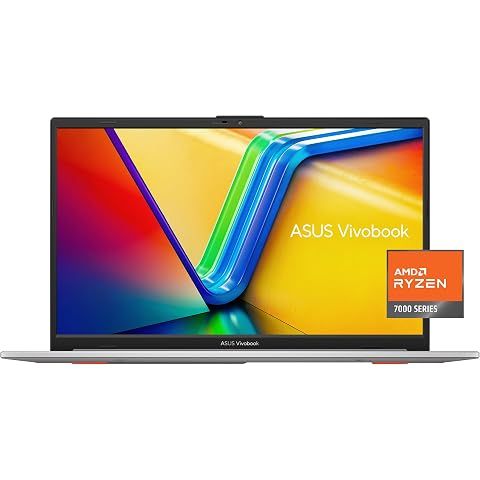 ASUS Vivobook Go 15.6” Slim Laptop, AMD Ryzen 5 7520U, 8GB, 512GB, Windows 11 Home,...