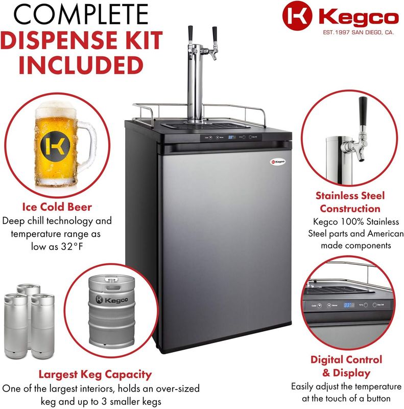 Kegco K309SS-2 Kegerator - Image 13