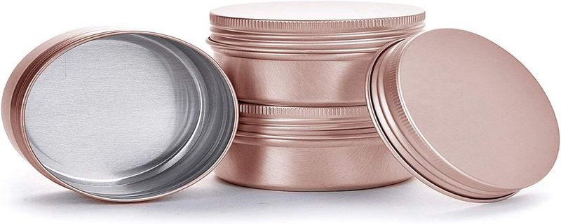 0.5 oz Aluminum Tin Jars, 20-Pack (Rose Gold) - Image 4