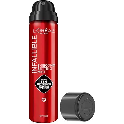 L'Oreal Paris Infallible 3-Second Setting Spray Mist, Microfine Mist for up to 36HR...