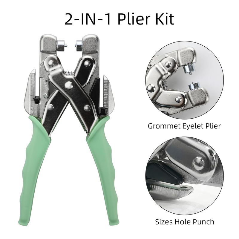 Grommet Tool Kit and Eyelet Punch Pliers - Image 3