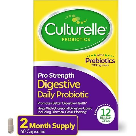 Culturelle Pro Strength Probiotics for Digestive Gut Health*, 12B CFU, 60ct | Daily...