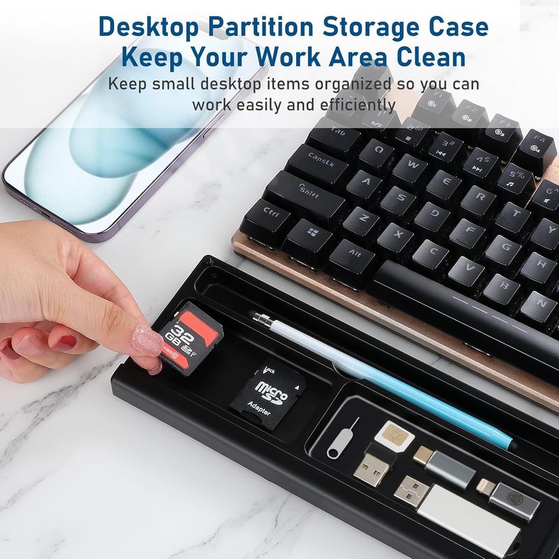Keyboard Wrist Rest with Storage - Image 4