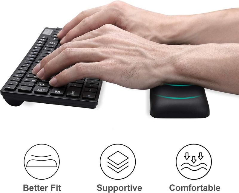 Aelfox Leather-Gel Keyboard Wrist Rest - Image 4