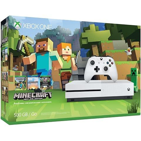Xbox One S 500GB Console - Minecraft Bundle [Discontinued] (Renewed)