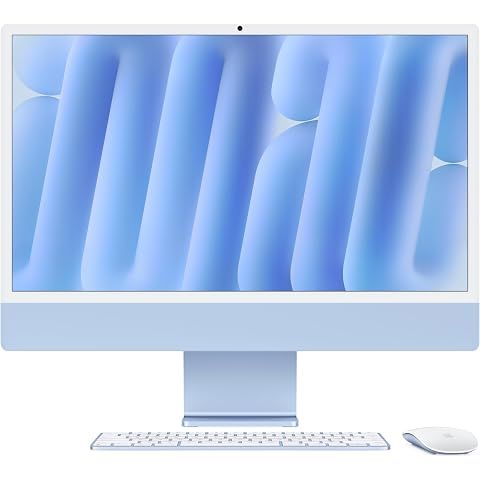 Apple 2024 iMac All-in-One Desktop Computer with M4 chip with 8-core CPU and 8-core...