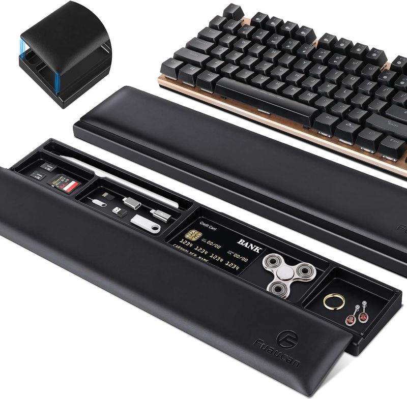 Keyboard Wrist Rest with Storage - Image 2