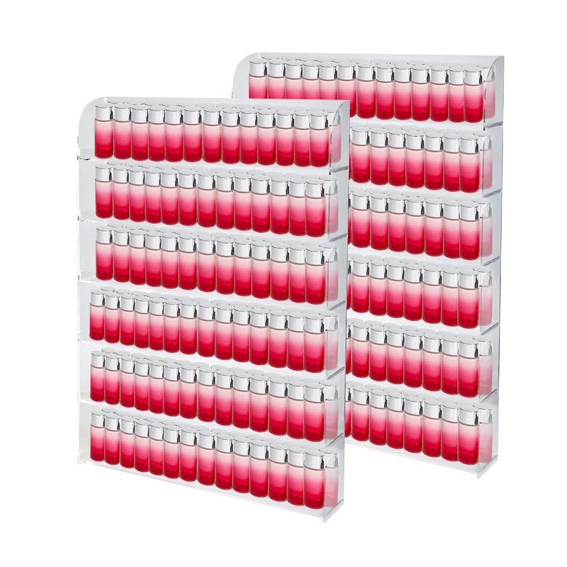 Yaeccc 2 Pack Acrylic Nail Polish Rack - Image 1