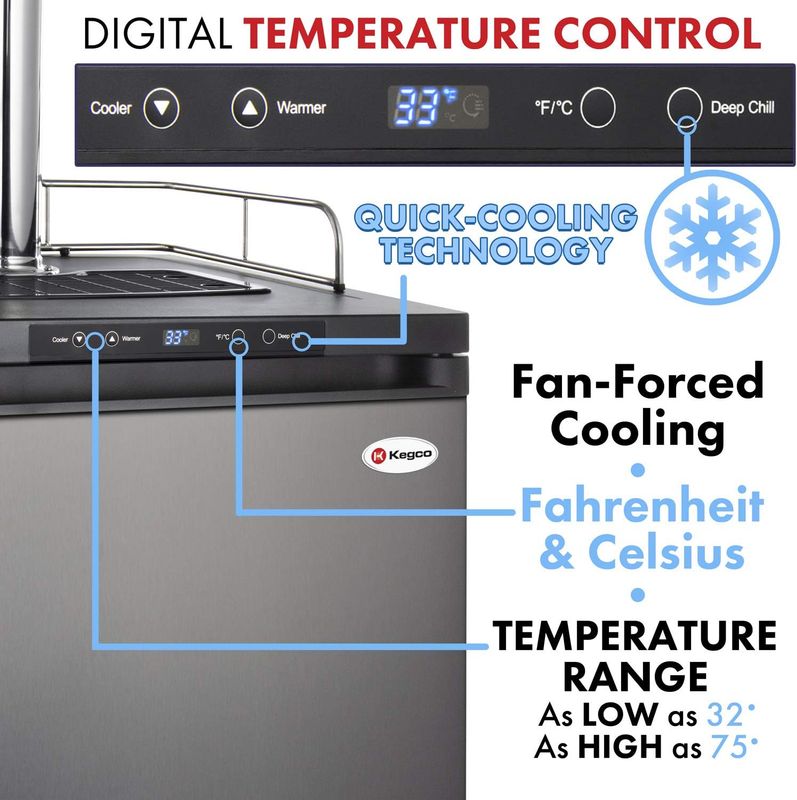 Kegco K309SS-2 Kegerator - Image 15