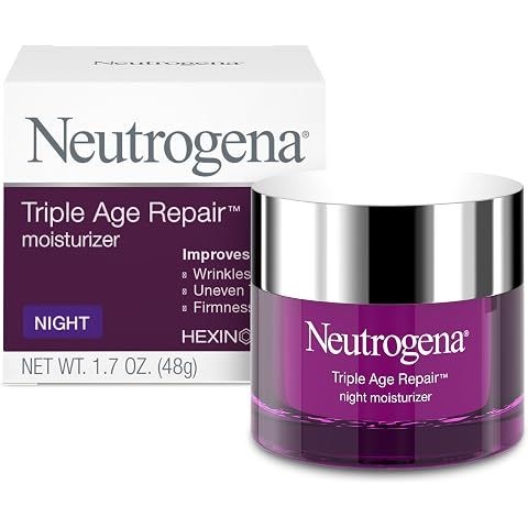 Neutrogena Triple Age Repair Night Face Moisturizer, 1.7 oz | Hexinol Technology & ...