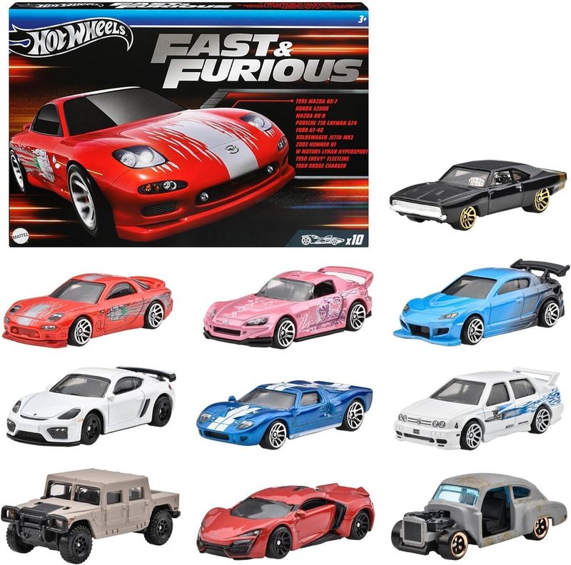 Hot Wheels Fast and Furious 10 Car Pack - Image 2