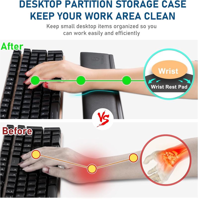 Keyboard Wrist Rest with Storage - Image 3