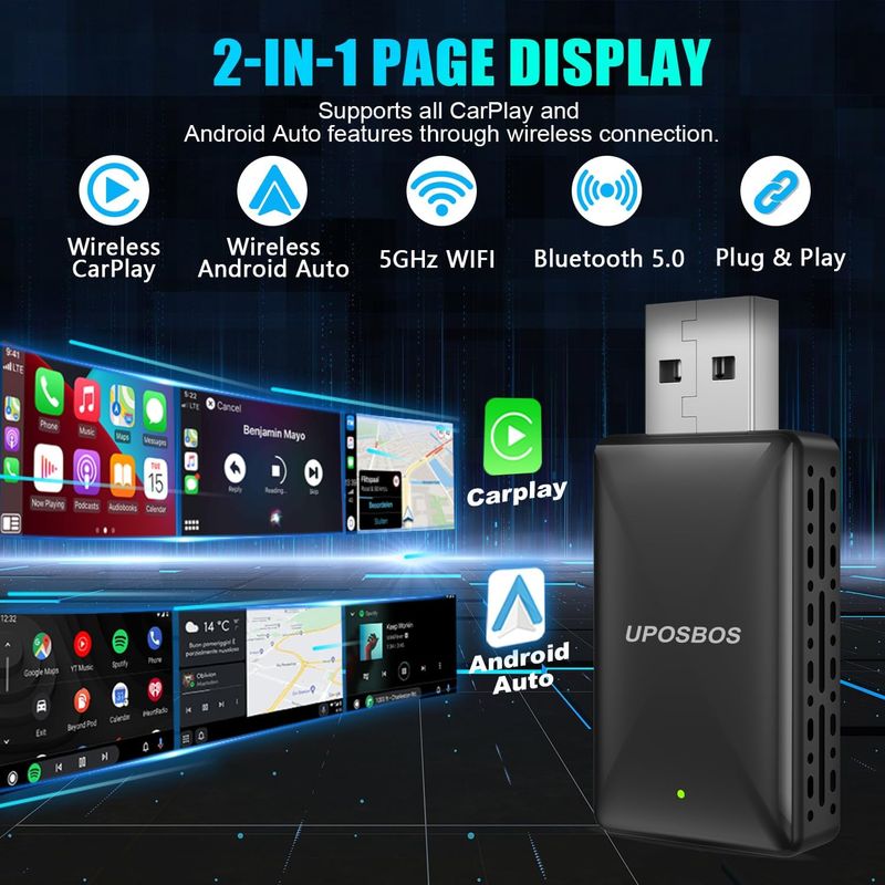 Wireless CarPlay & Android Auto Adapter - Image 4