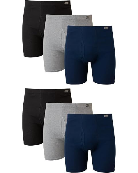 Hanes Men's Underwear Boxer Briefs Pack, Moisture-wicking Underwear for Men, Breath...