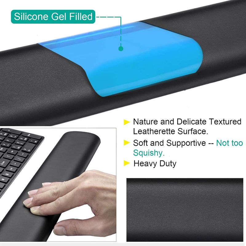 Aelfox Leather-Gel Keyboard Wrist Rest - Image 6