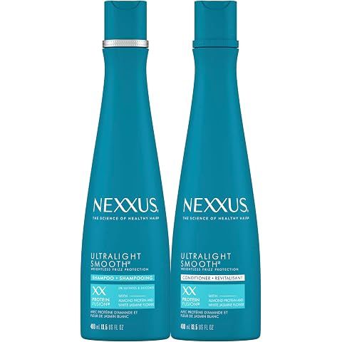 Nexxus Ultralight Weightless Shampoo & Conditioner for Dry, Frizzy Hair - Smooth Tr...