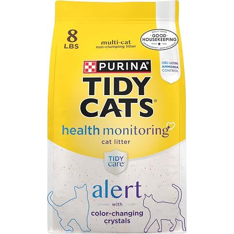 Purina Tidy Cats Care Alert Health Monitoring Litter, 8 lb | Non-clumping color cha...