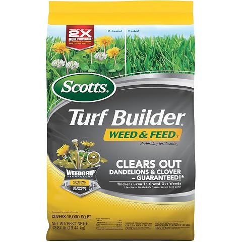 Scotts Turf Builder Weed & Feed3, 42.87 lbs. | Weed Killer Plus Lawn Fertilizer, Co...