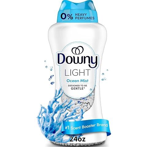 Downy Light Laundry Scent Booster Beads, Ocean Mist Scent, 24 OZ, In-Wash Fabric Be...