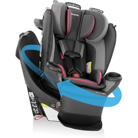 Evenflo Revolve360 Extend All-in-One Rotating Car Seat | with Quick Clean Cover, Re...