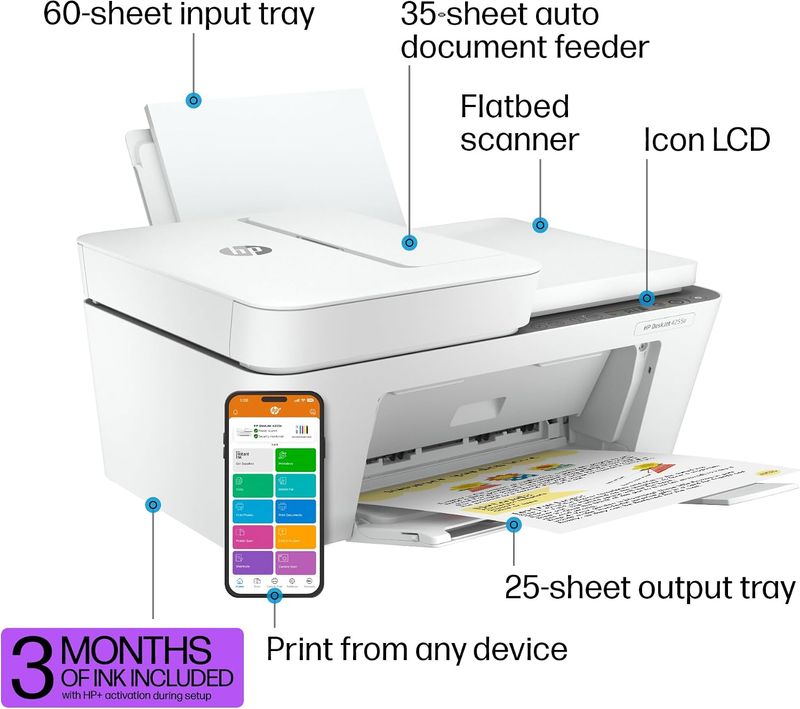 HP DeskJet 4255e Printer - Image 5