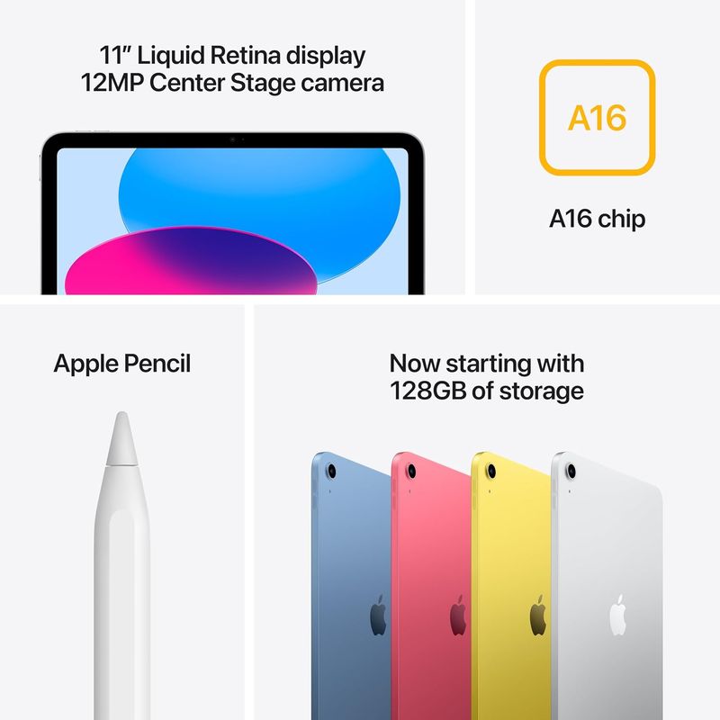 iPad 11-inch A16 128GB Silver - Image 7