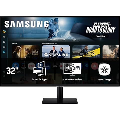 Samsung 32” Smart Monitor M7 (M70F) 4K UHD Display, Samsung Vision AI, Smart TV App...