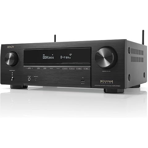 Denon AVR-X1700H 7.2 Channel AV Receiver - 80W/Channel, Advanced 8K HDMI Video w/eA...