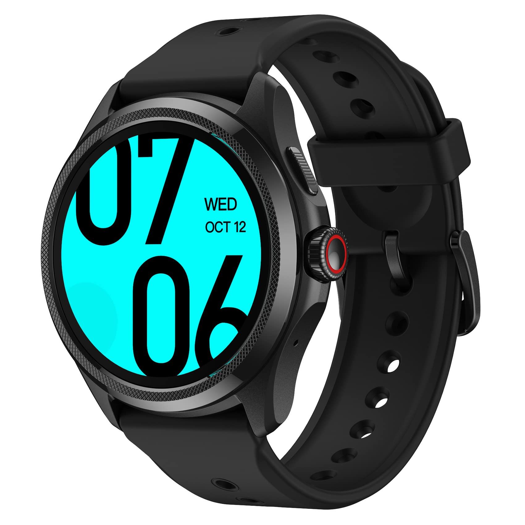 Ticwatch Pro 5 Smartwatch for Men Snapdragon W5+ Gen 1 Wear OS Smart Watch 80 Hrs Long Battery Life Health Fitness Tracking 5ATM Water Resistance GPS Compass Android Only Compatible, Obsidian Black