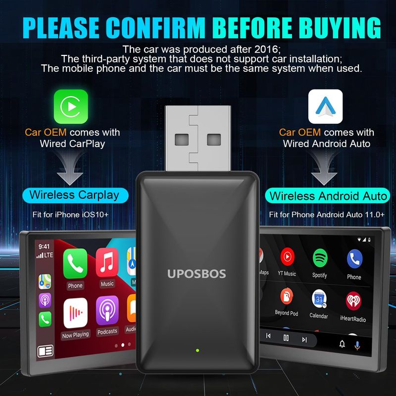 Wireless CarPlay & Android Auto Adapter - Image 3