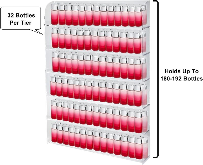 Yaeccc 2 Pack Acrylic Nail Polish Rack - Image 5