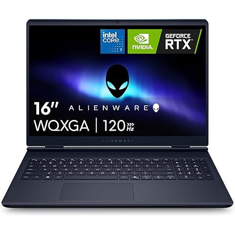 Alienware 16 Aurora Gaming Laptop, RTX 5050, Intel Core 7 240H | WQXGA 120Hz Displa...
