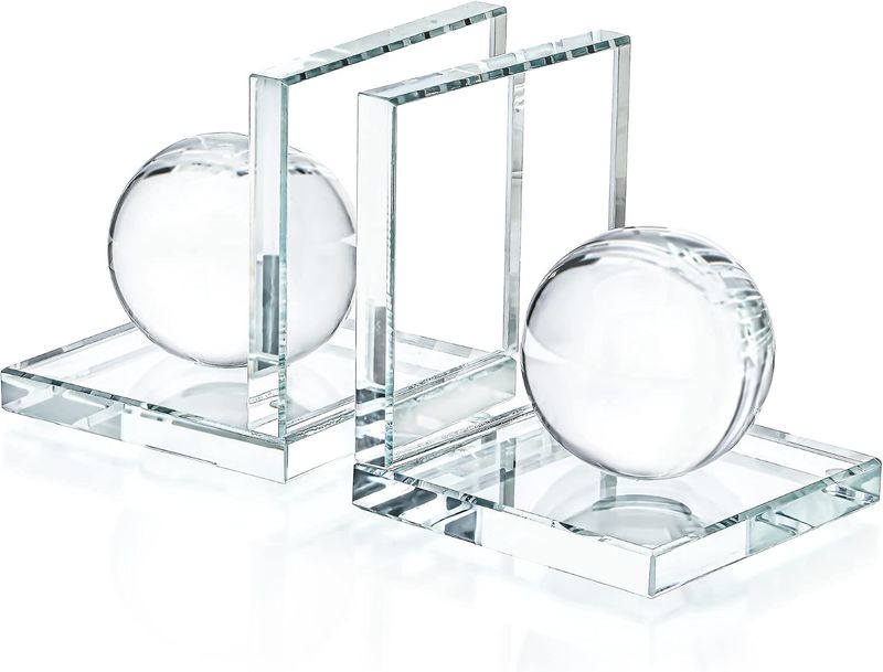 Crystal Bookends with Crystal Ball - Image 2