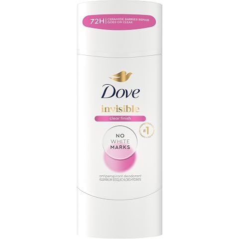 Dove Invisible Antiperspirant Stick Clear Finish No White Marks 2.6 oz | Advanced C...