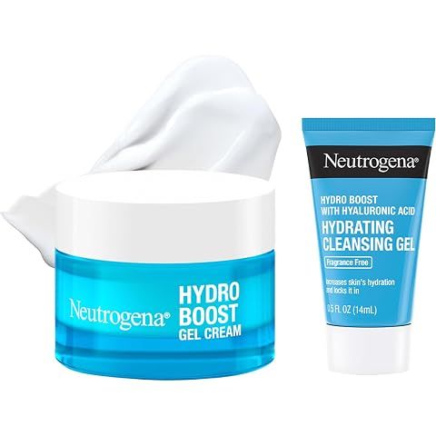 Neutrogena Hydro Boost Hydrating Gel Cream Face Moisturizer, 0.5 fl oz | For Sensit...