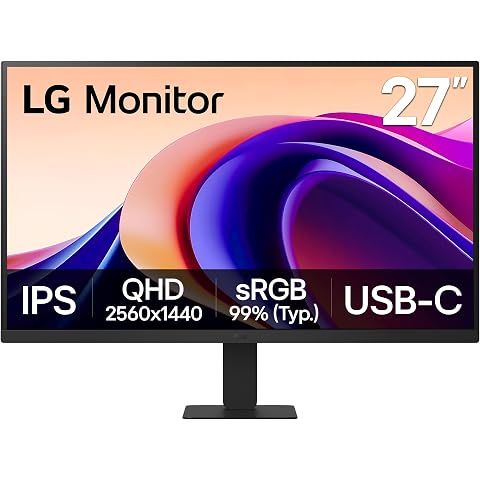 LG 27U631A-B 27-inch QHD (2560 x 1440) IPS Computer Monitor, 100Hz, 5ms, HDR10, Rea...