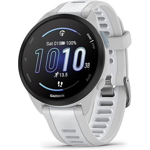 Garmin G010-N2863-21 Forerunner 165, GPS, Mist Grey/Whitestone, WW - Certified Refu...
