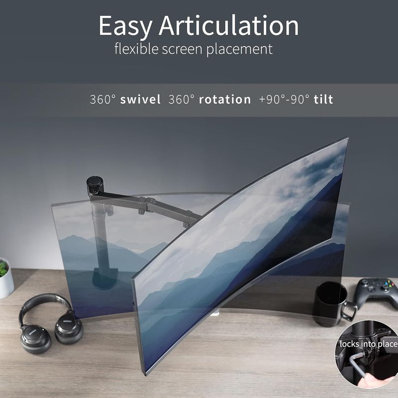 VIVO Single Monitor Arm - Image 4
