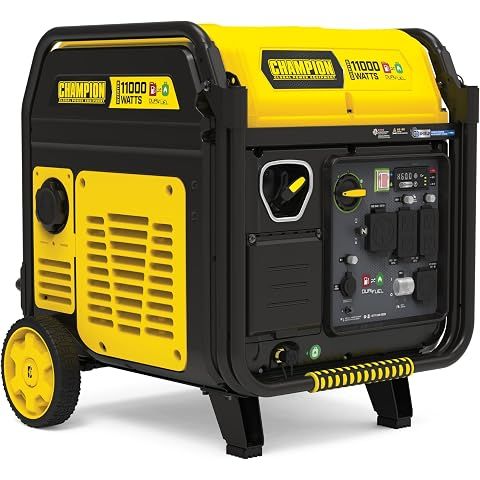 Champion Power Equipment 11,000-Watt Electric Start Dual Fuel Home Backup Portable ...