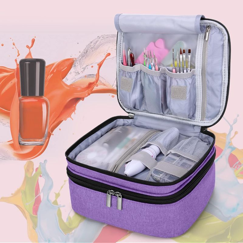 LUXJA Nail Polish Carrying Case - Purple - Image 3