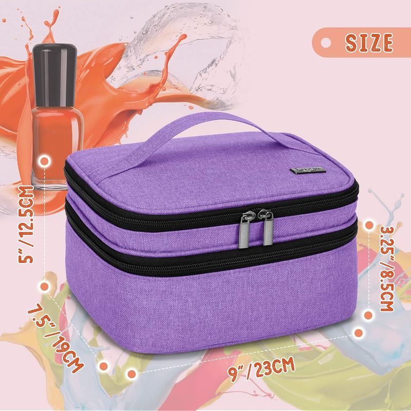 LUXJA Nail Polish Carrying Case - Purple - Image 6