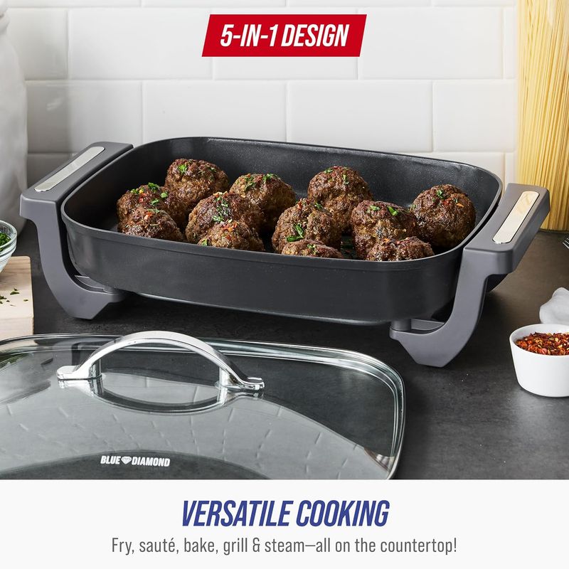 Blue Diamond 7QT Electric Skillet - Image 8