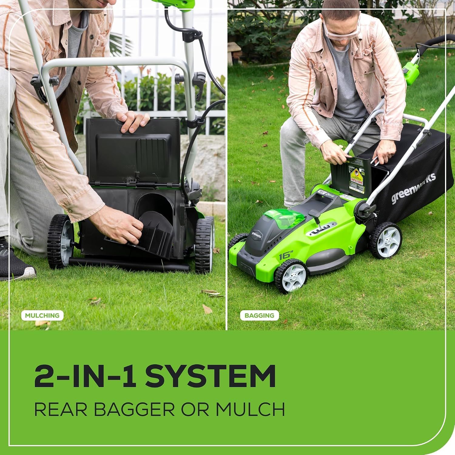 Greenworks 40V 16" Lawn Mower - Image 7