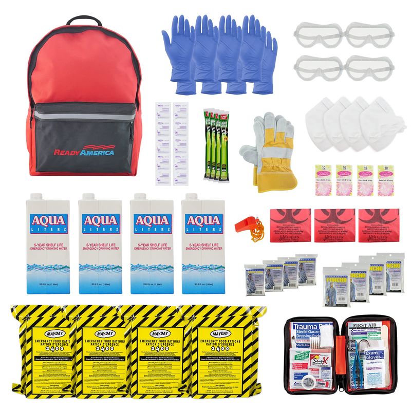 Ready America 72 Hour Emergency Kit for 4
