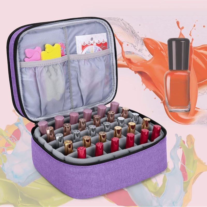 LUXJA Nail Polish Carrying Case - Purple - Image 4