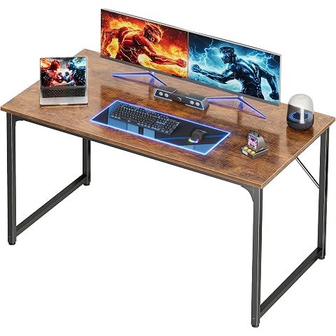 47 X 24 Inch Computer Desk with Deeper Desktop, Gaming Office Writing Work Desk for...