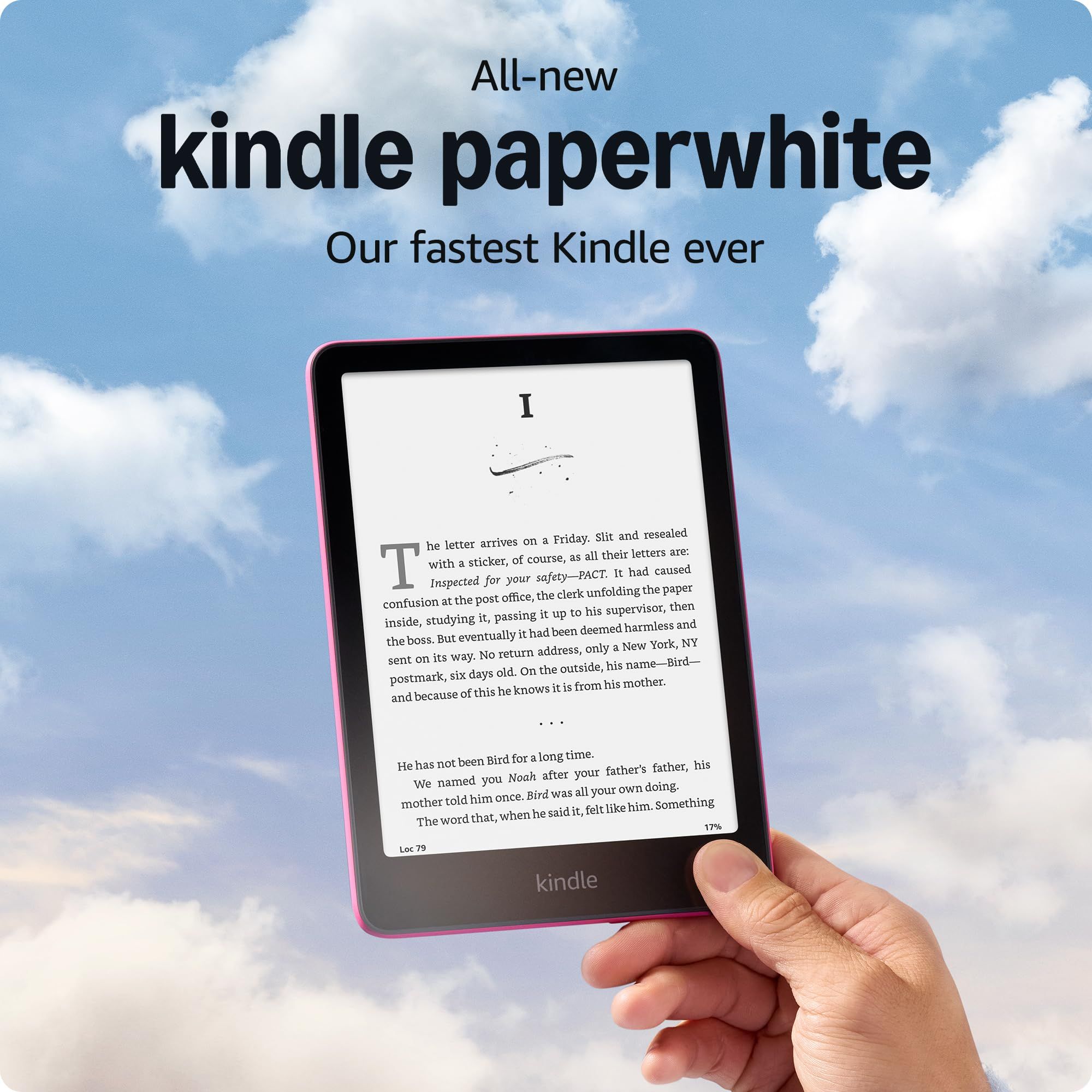 All-new Amazon Kindle Paperwhite (16 GB) – Our fastest Kindle ever, with new 7" glare-free display and weeks of battery life – Raspberry Raspberry Without Kindle Unlimited Ad-supported