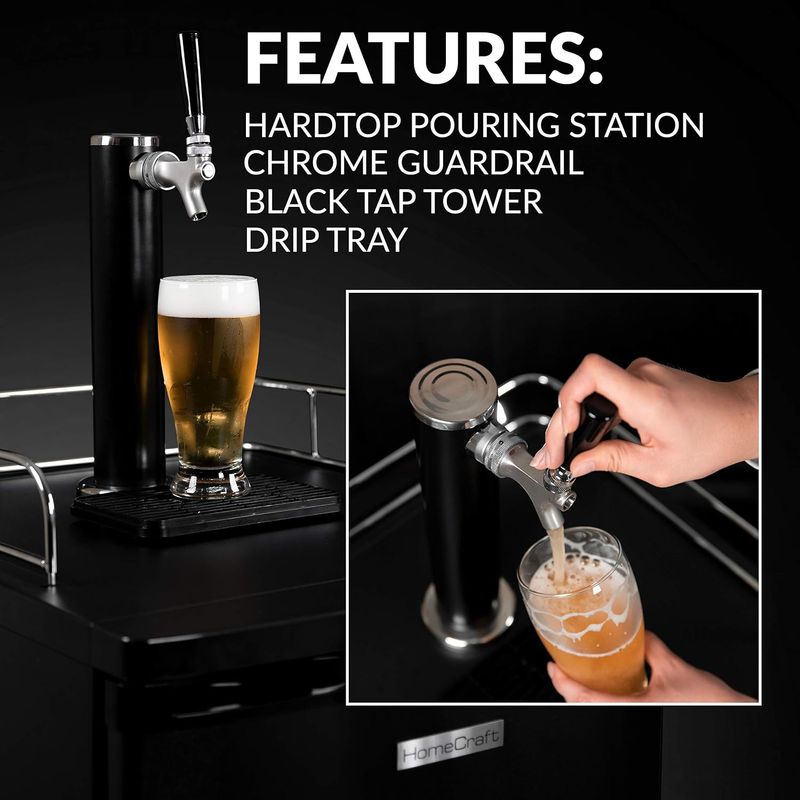 Homecraft Black Stainless Full-Size Kegerator - Image 4