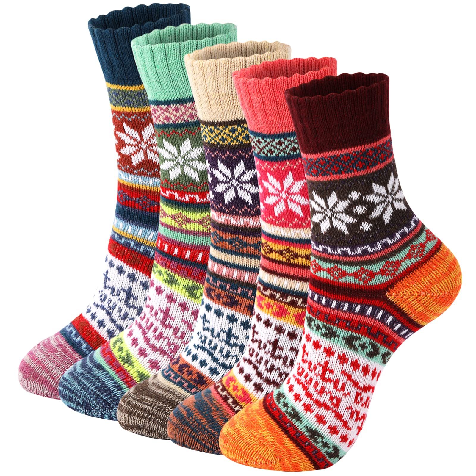5-Pack Trifabricy Women's Wool Socks for $6.99