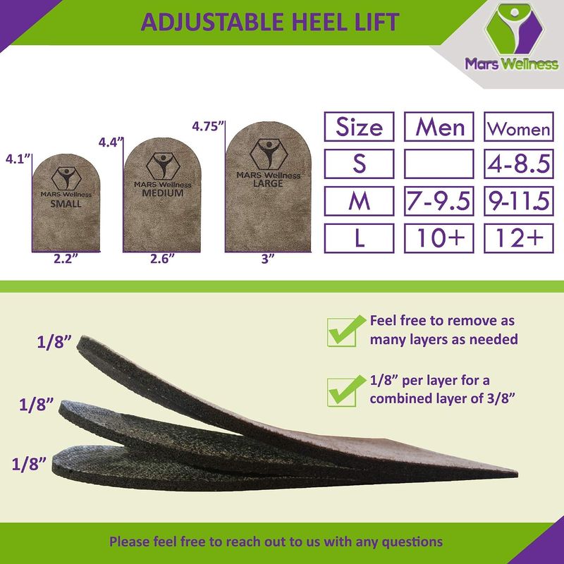 Adjustable Orthopedic Heel Lift (Pack of 2) - Image 3